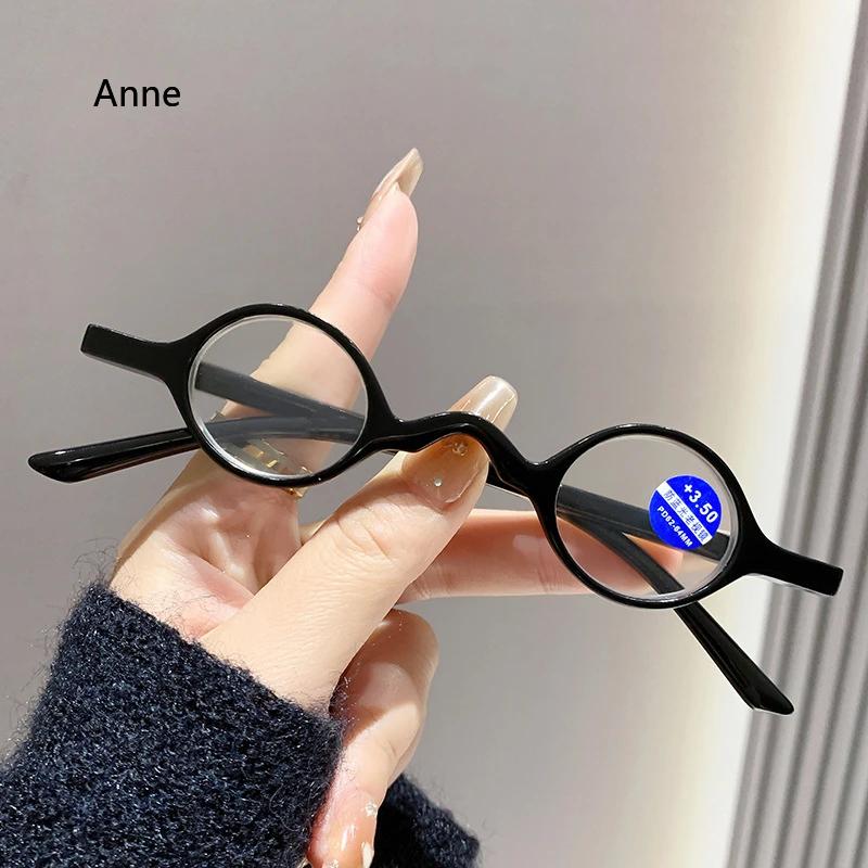 

Новые Ретро Личность Мини Маленькая Круглая Оправа Очки для Чтения для Мужчин и Женщин Модные Очки для Чтения с Пружинными Дужками 4