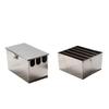 4-Slot Stainless Steel Knife Storage Box