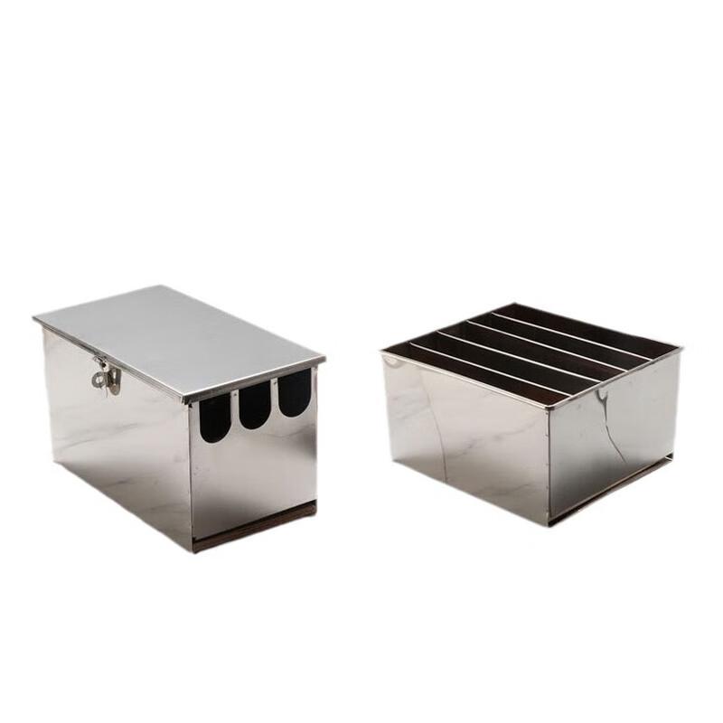 4-Slot Stainless Steel Knife Storage Box