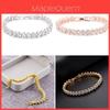 Elegantes Damen-Römerarmband mit Aaa Zirkonkristall und funkelnden Diamanten