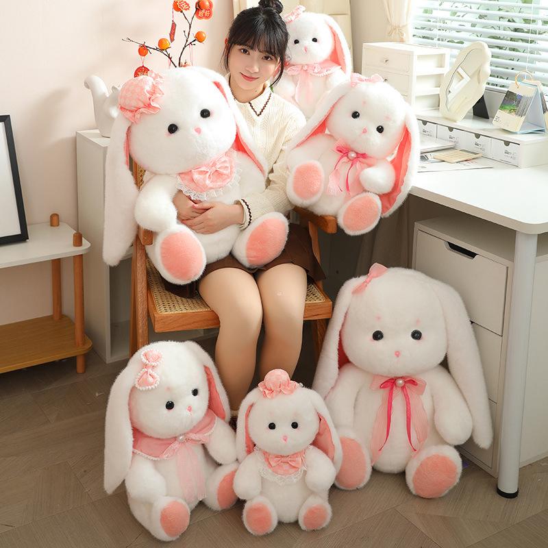 Cute Sagging Rabbit Plush Toys Children's Comfort Dolls Little White Rabbit Rag Doll Birthday Gift Doll