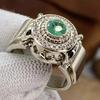 Three Heroes European & American Luxury Men's White Zircon Engagement Wedding Ring