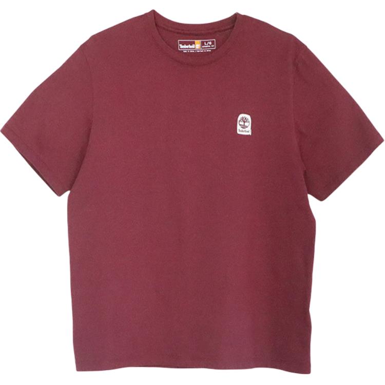 Timberland SS24 Dragon Year Pattern Printed Loose Casual Outdoor Crew Neck Short Sleeve T-Shirt Unisex Tops Dark-Red A2P4M-EIC