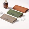 [Premium Eyeglass Case] Premium PU Leather 1pc Eyeglass Case | Portable Soft PU Leather Glasses Pouch with Clip for Women