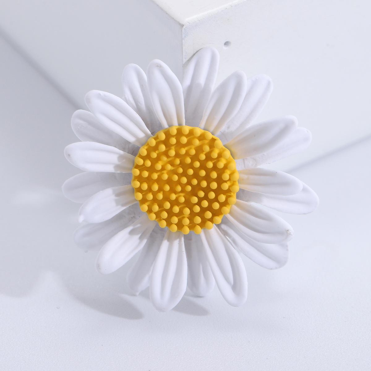 

Креативная, стильная и простая маленькая брошь в виде ромашки, модный темперамент, желтая брошь-подсолнух для воротника, брошь-антиблик