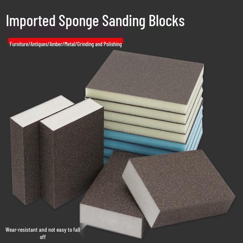 Elastic Diamond Sanding Block 100x70x25mm for Woodworking and Musical Instruments Polishing