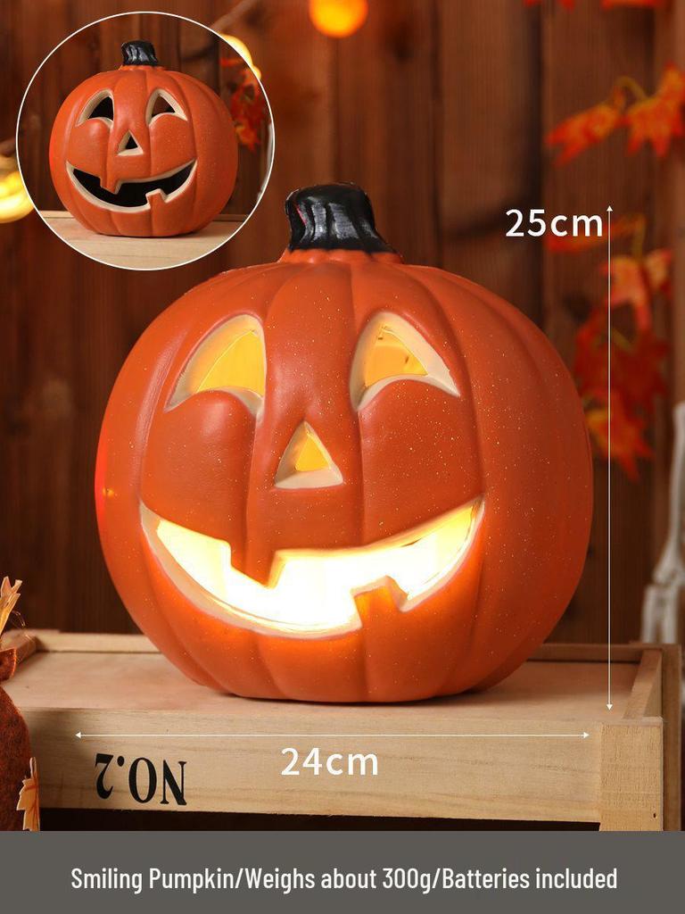 Luminous Halloween Pumpkin Lantern Decoration - Large Outdoor Display for Shopping Malls and Events