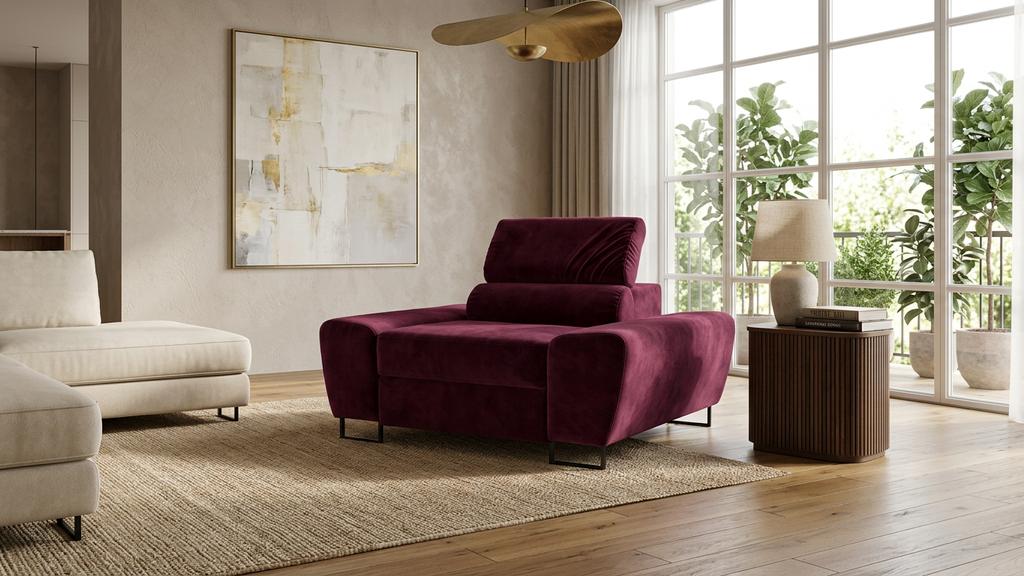 Loungesessel Savio Royal mit verstellbarer Kopfstütze – Family Meble