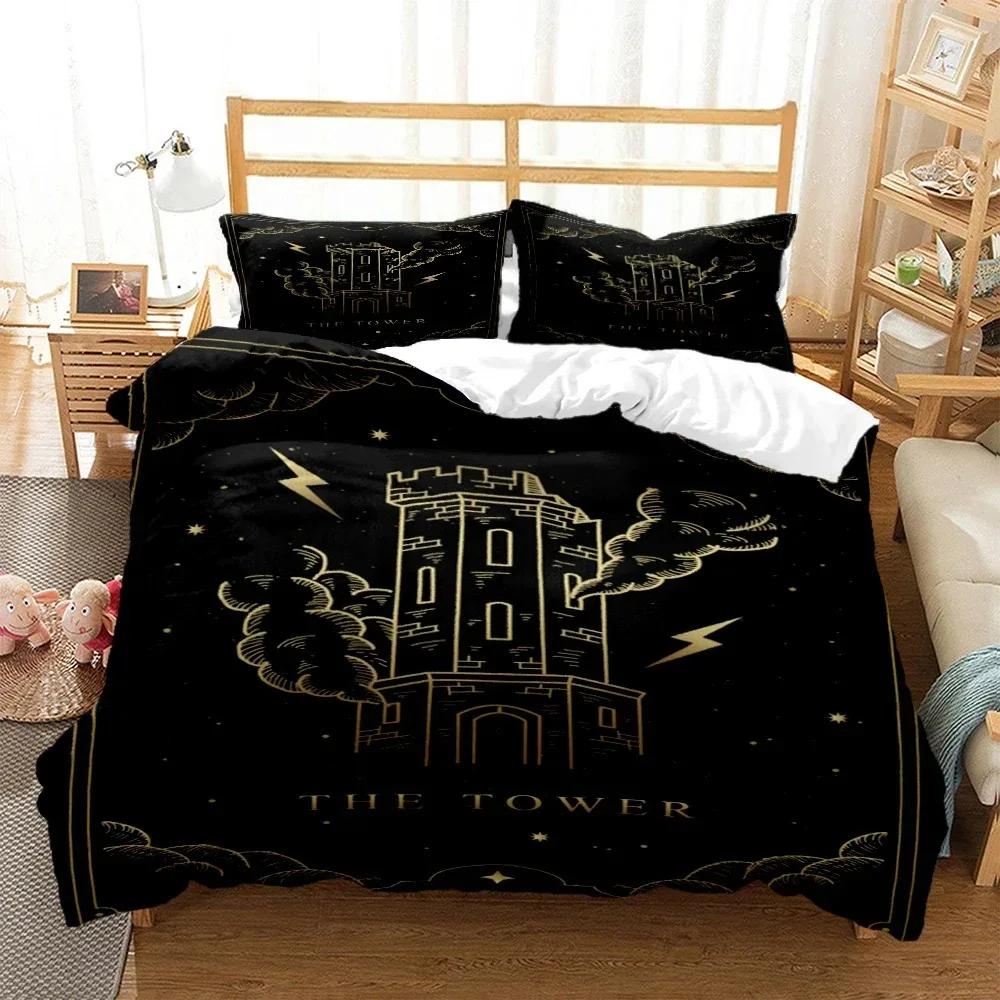 Mysterious Celestial Body Digital Print Polyester Bedding Sets Child Kids Covers Boys Bed Polyester Set for Teens Bedding Set