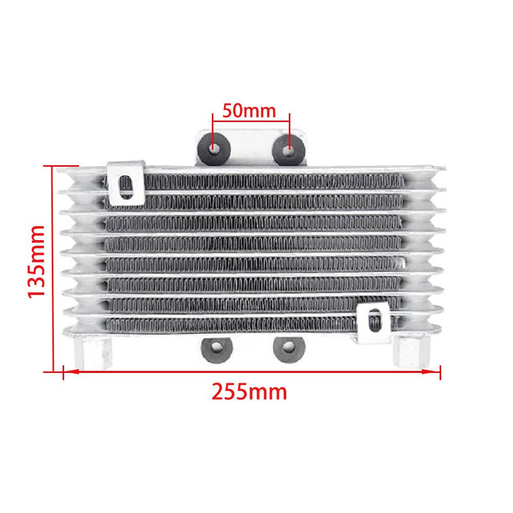 Oil Cooler Kit for ATV/Motorcycle Engines (125cc-250cc) with Fan, Screws, and Accessories