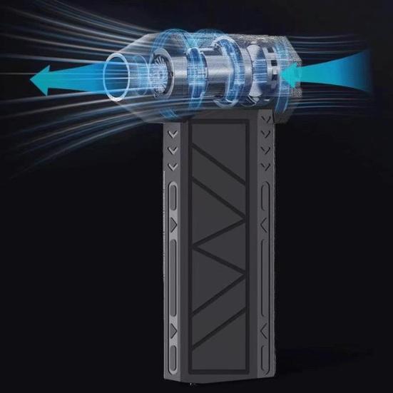 Compressed Air Duster 130000RPM High Speed Compact Design Rechargeable Cordless Air Blower with 3-Gear Turbo Fan