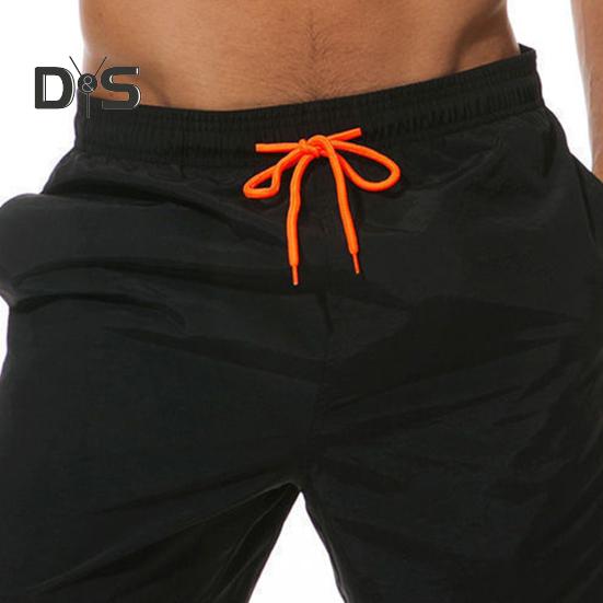 Pantaloni Scurți de Plajă pentru Bărbați Talie cu Șnur Ajustabili Croială Lejeră Pantaloni Casual cu Buzunare Culoare Solidă Pantaloni Versatili pentru Purtare Zilnică