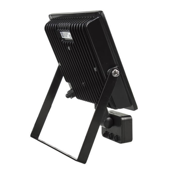 Projecteur LED Avec Détecteur De Mouvement Maclean Slim 30W 2400lm Blanc Chaud (3000K) IP44 MCE630 WW PIR