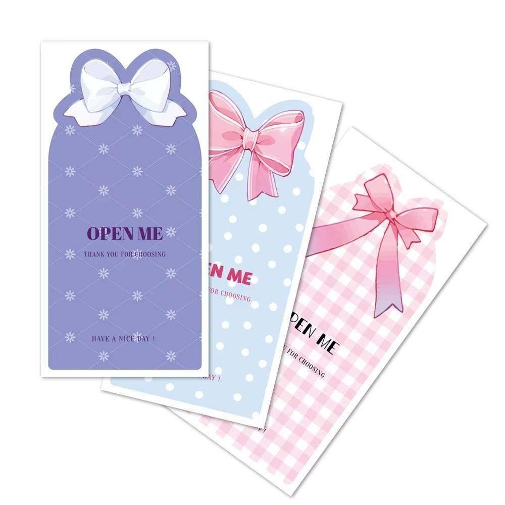 50 Pcs Bow Shape Sealing Stickers Pink Personalized Stickers Self-Adhesive Stickers For Packaging
