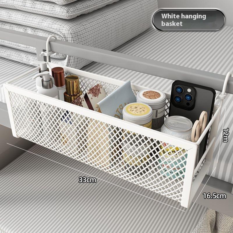 Dormitory Goodies Bed Storage Rack Bedside Hanging Basket Bed Hanging Basket Bedside Artifact College Student Suspended Bed Reno