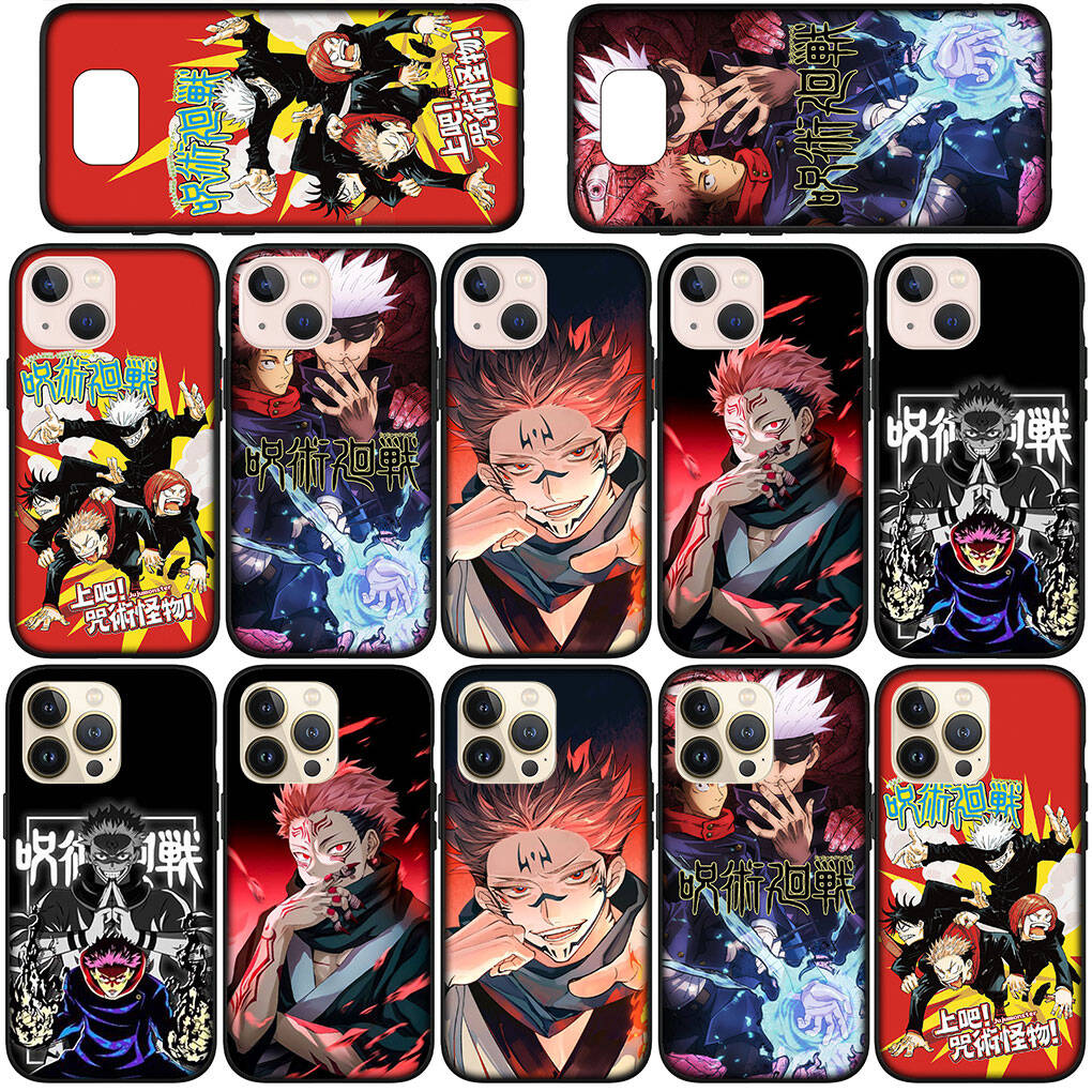Coque de téléphone pour Samsung Galaxy S25 S23 S22 S24 Ultra FE A05 A06 A15 A16 A36 A37 A35 A54 A55 A56 A57 A25 A26 A53 Jujutsu Kaisen Gojo Satoru Sukuna Housse
