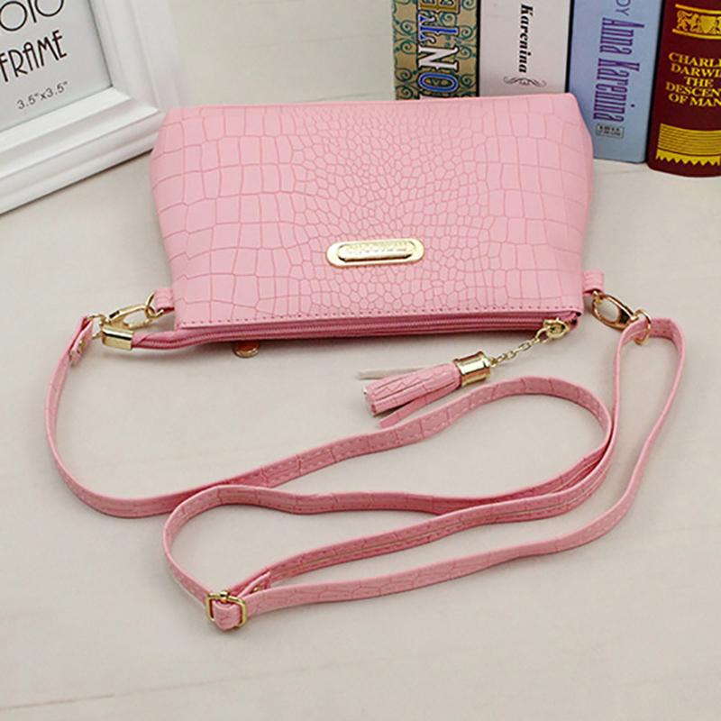 Fashion Alligator Pattern Torby listonoszki dla kobiet Torebka ze skóry PU Mała torebka na telefon Pakiet Crossbody