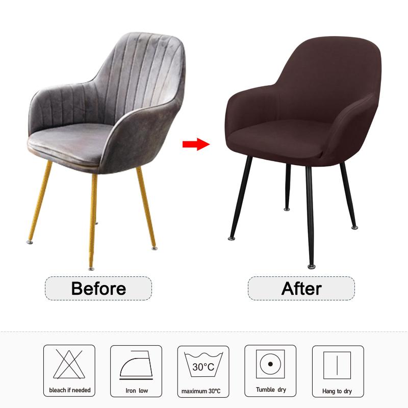 1 sztuka jednokolorowy pokrowiec na krzesło duże elastyczne pokrowce na krzesła skrzydła pokrowiec na siedzenie specjalny rozmiar tkanina spandex pokrycie siedzenia dla domu