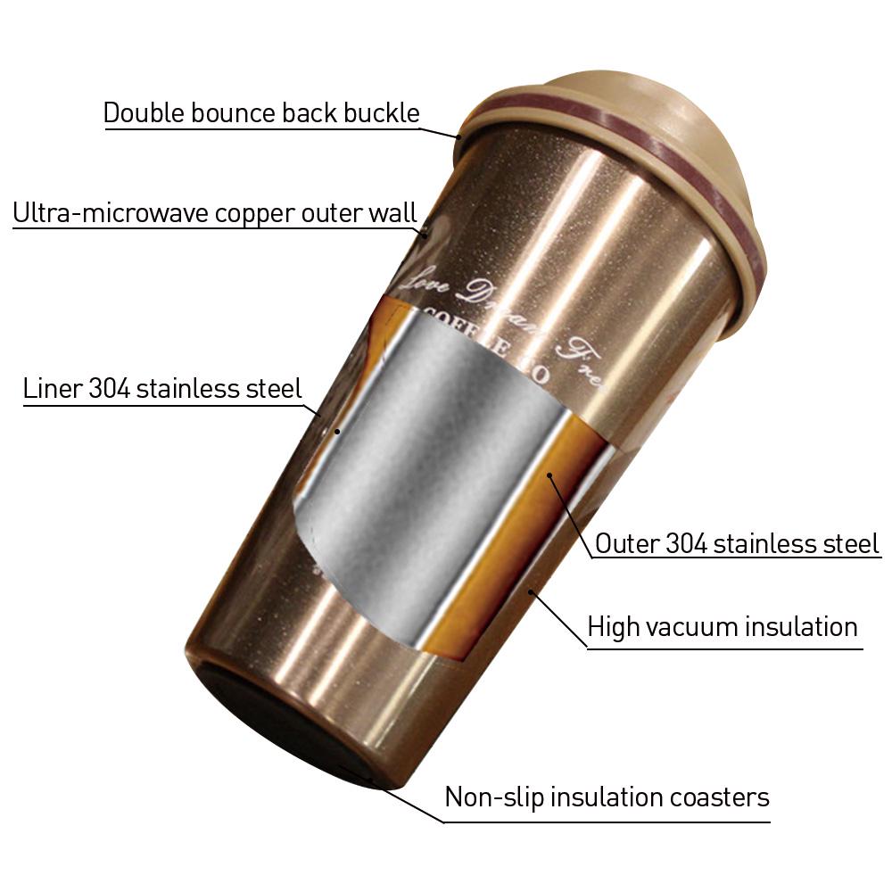 500ML Stainless Steel Vacuum Flask Thermal Coffee Thermos Mug Water Bottles Travel Cups Drinkware