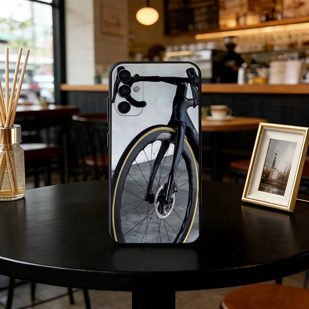 Road cycling Phone Case For Samsung S25,S24,S21,S22,S23,S30,Ultra,S20,Plus,Fe,Lite,Note,10,Black Cover