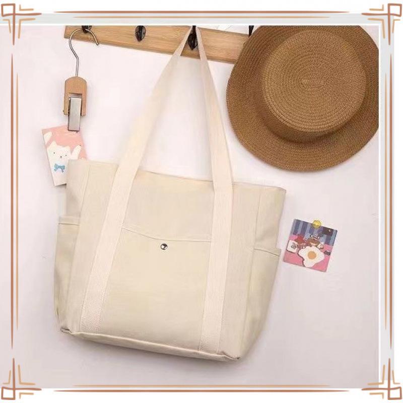 Damen Große Canvas Tragetasche für Sommerausflüge, Kurztrips, Freizeitarbeit und Shopping