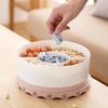 Household Snacks Serving Tray with Lid Multi Sectional Snack Bowls Food Container Box for Storing Dried Fruit Nuts Candy Cookies