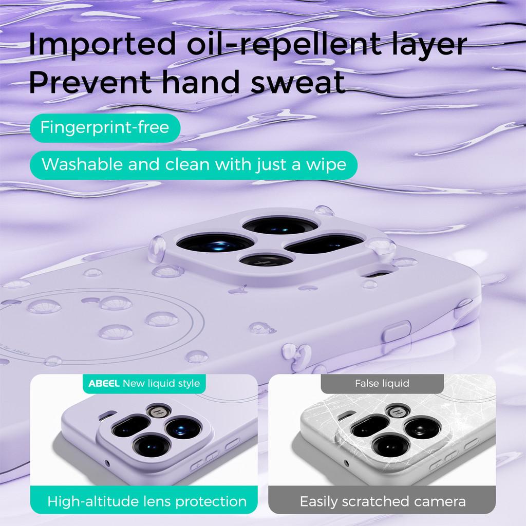 Thin Magnetic Silicone Phone Case for Oppo Find X8 Pro X9 Pro/ Camera Coverage Shockproof Oppo Cover/ Micro Matte Anti-fingerprint Phone Cover