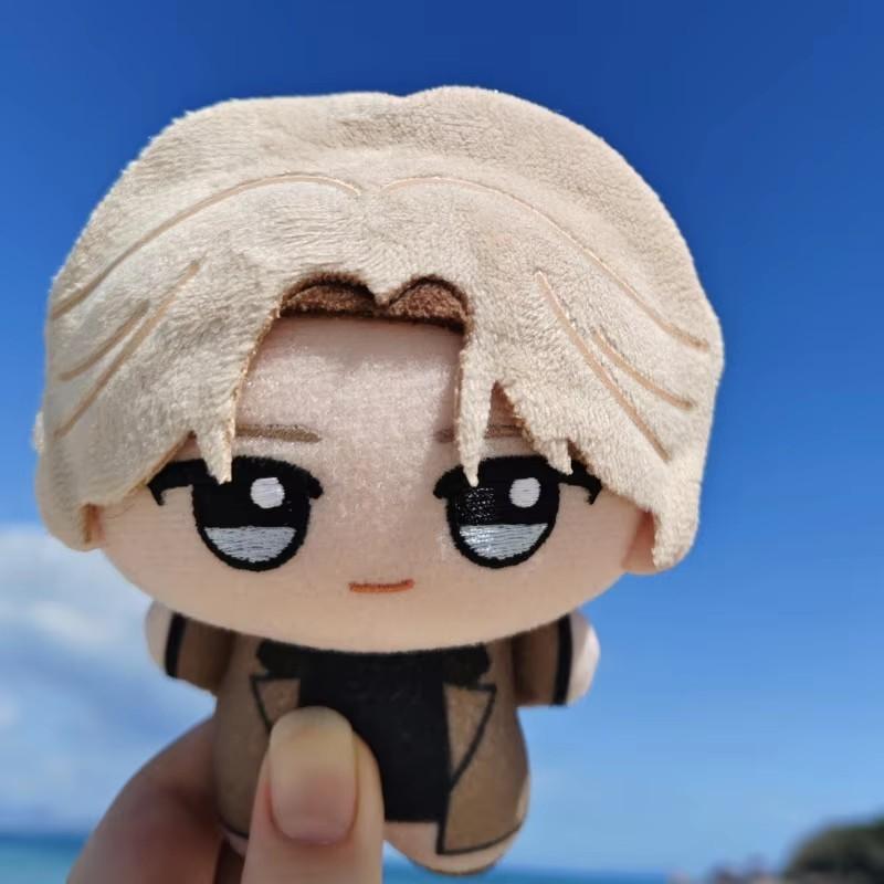 Anime Monster Johan Liebert Plush Doll 10Cm Anime Stuffed Keychains Pendant Fans Collection Cotton Doll Birthday Gift