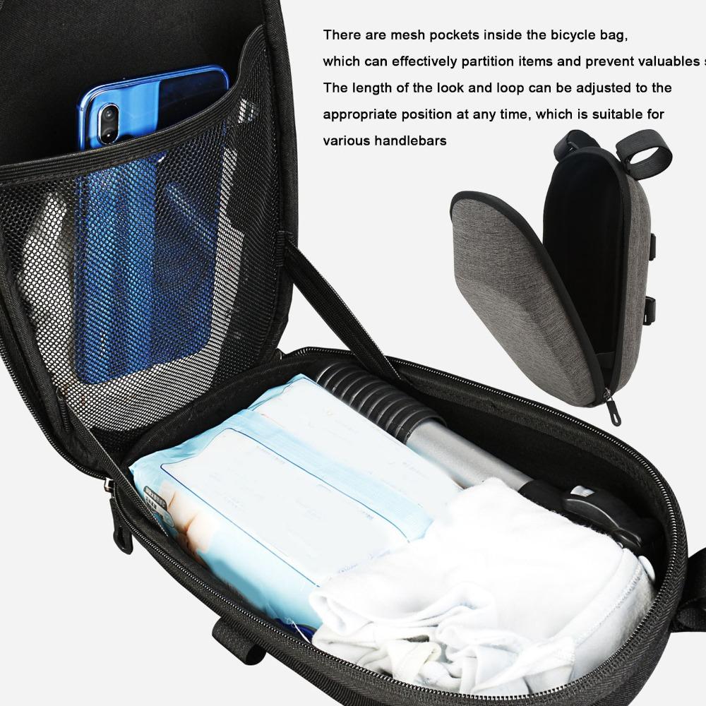 Sac Rigide EVA pour Trottinette Électrique Sac de Rangement Avant Imperméable pour Trottinette Électrique Trottinette Électrique