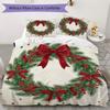Wreath Decorations Pattern Bedding uilt Set uilt Cover Pillowcase Home Decoration Birthday Gift (1 * duvet cover + 2 * pillowcase without core)_XIA