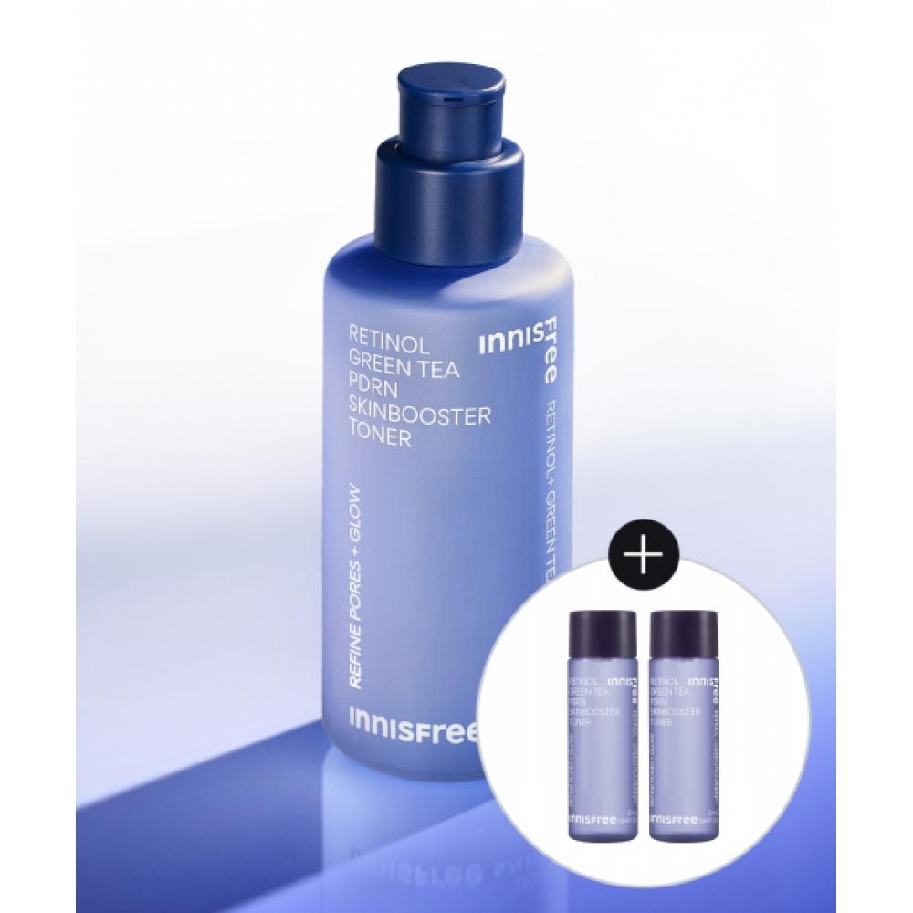 Innisfree [free Gift] Retinol Green Tea Pdrn Skin Booster Toner 170ml FREE