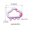 Colorful Cloud Spring Buckle Pendant Keyring - DIY Jewelry Accessory