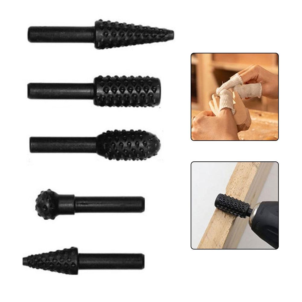 6Piece DIY Grinding Head Set Carbide Steel DoubleCut Heads for Detailed Grinding and Polishing on Various Surfaces