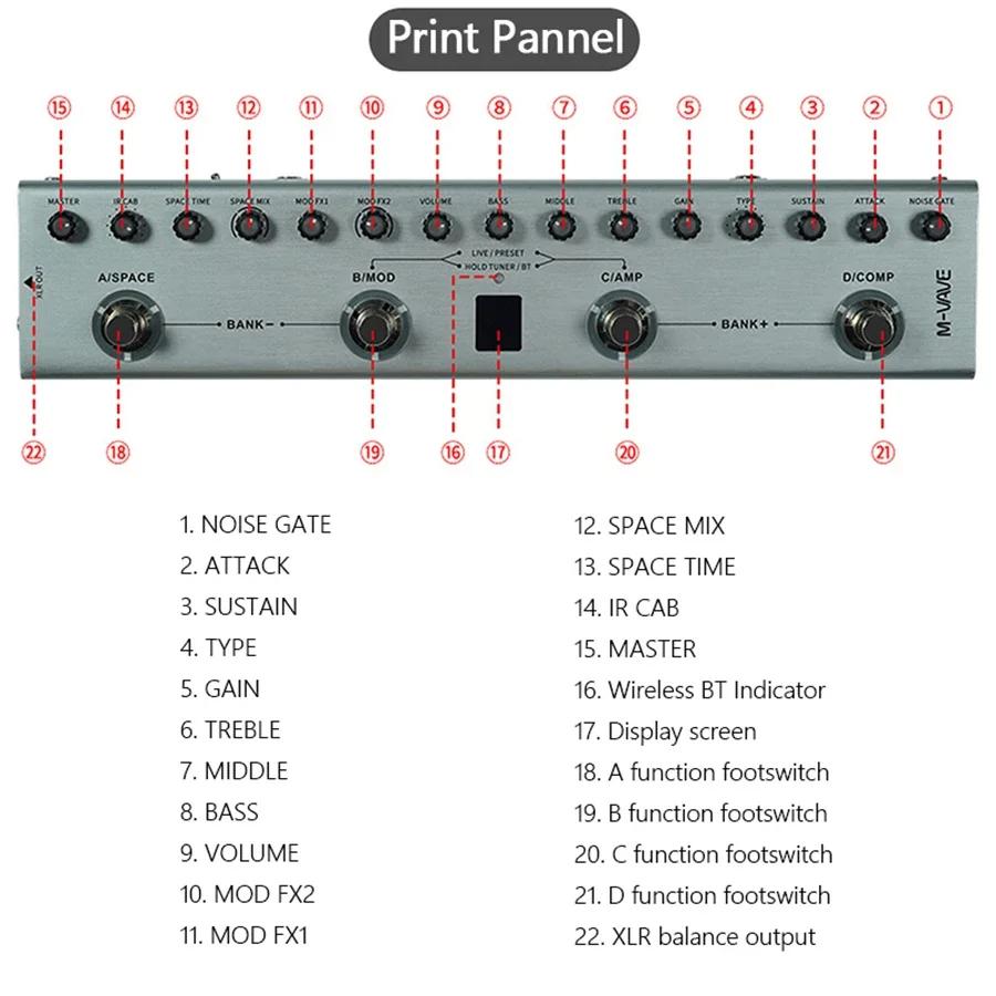 Tank-B Pro Bass Processor | 36 Custom FX Chains + IR Cab Sim | 9 Preamp/8 Slot Studio System W/USB-C Fast Charge