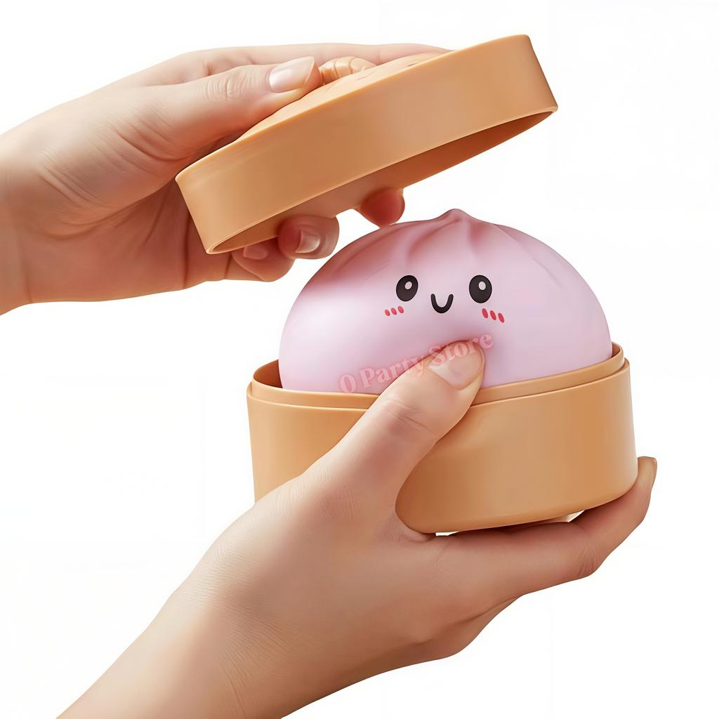 Colorful Dumpling Squishes Stress Balls Reusable Low Rebound Decompression Dough Ball Unique Home Decoration Gifts Party Favors