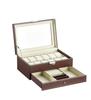 Watch Storage Accessory Holds 12 Luxury Watch Storage PU Case, Storage, Watches, 2-Tier, Box, Leather… (12-Tier, Brown)