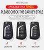 2 3 4 Buttons Car Key Case Cover For Toyota Hilux Corolla Avensis Prado Fortuner Rav4 Zinc Alloy Leather Flip Remote Protection