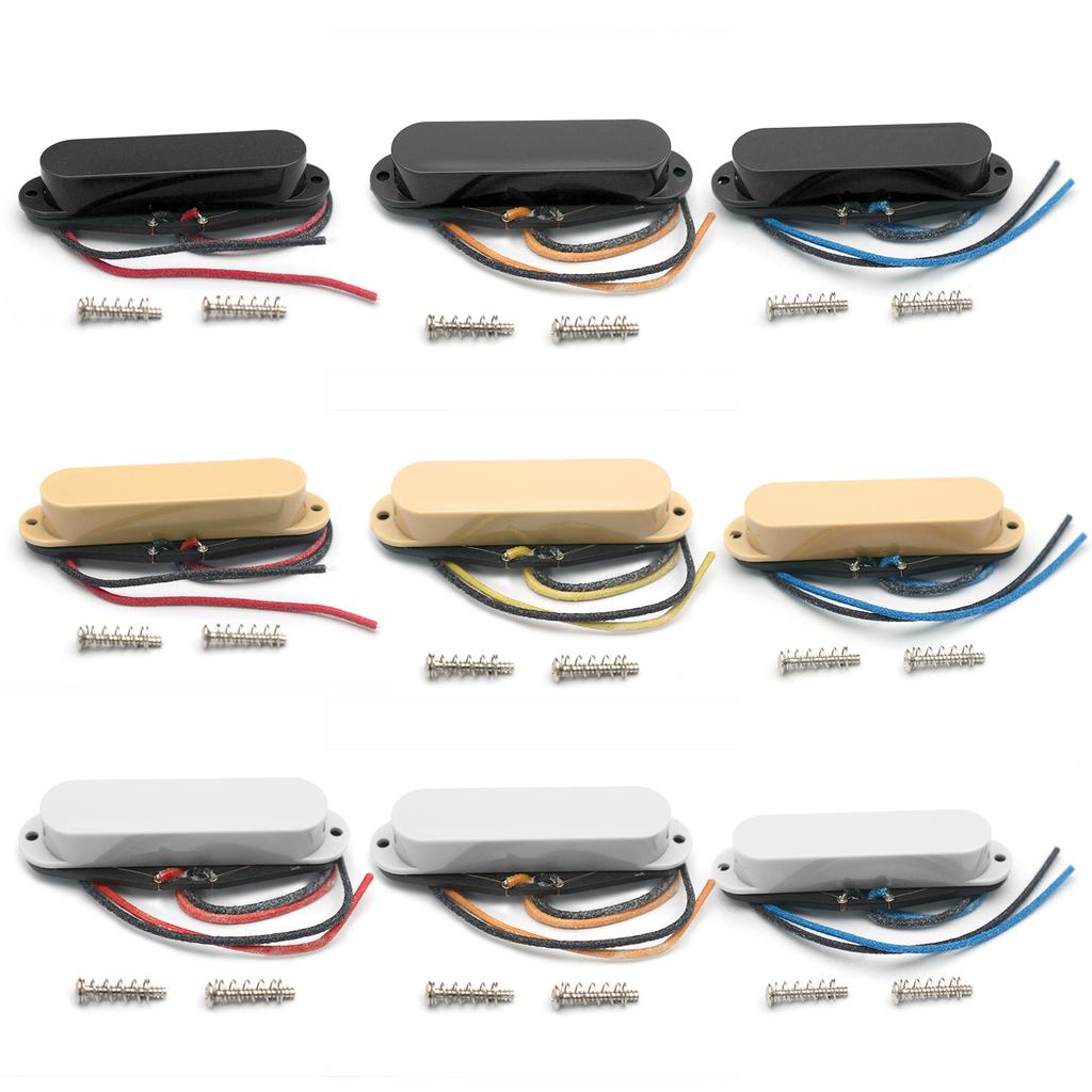Electric Guitar Single Coil Pickup Guitar Accessories Neck/Middle/Bridge Flat Poles Alnico 5 Magnet Single Coil Pickup
