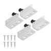 Multipurpose Stainless Steel/Iron Rotating Corner Brackets 4 Pack for Secure Fastening In Furniture and Building