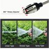 Alloy High Pressure Car Wash Water Gun with Rubber Handle Long Pole Metal Extension for Household Garden Watering