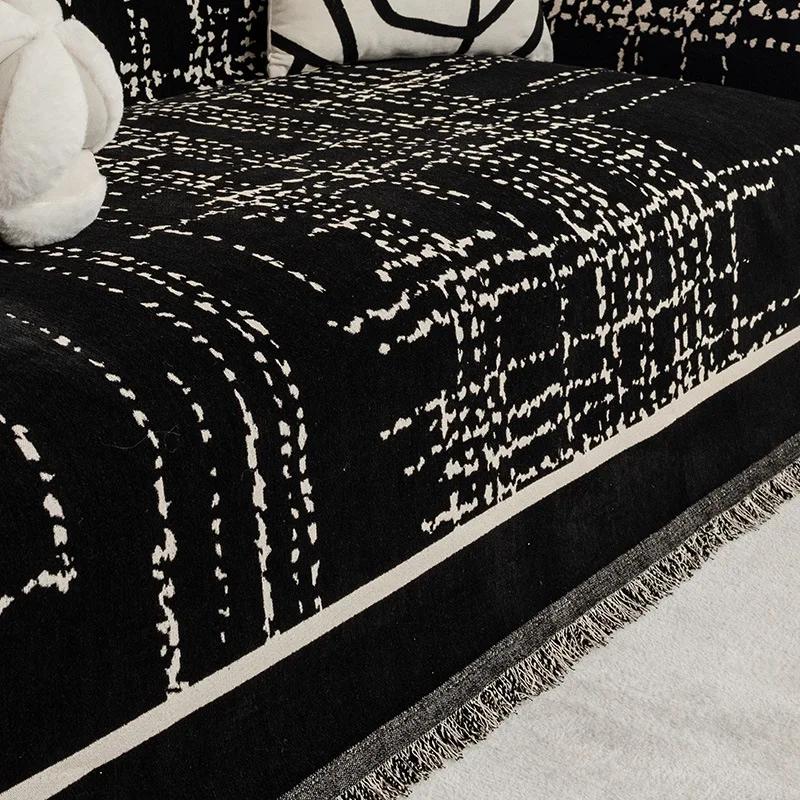 Chenille Annual Ring Sofa Cover Cloth One Towel Multi-use Simple Ins Sofa Towel One-piece All-inclusive Sofa Cover