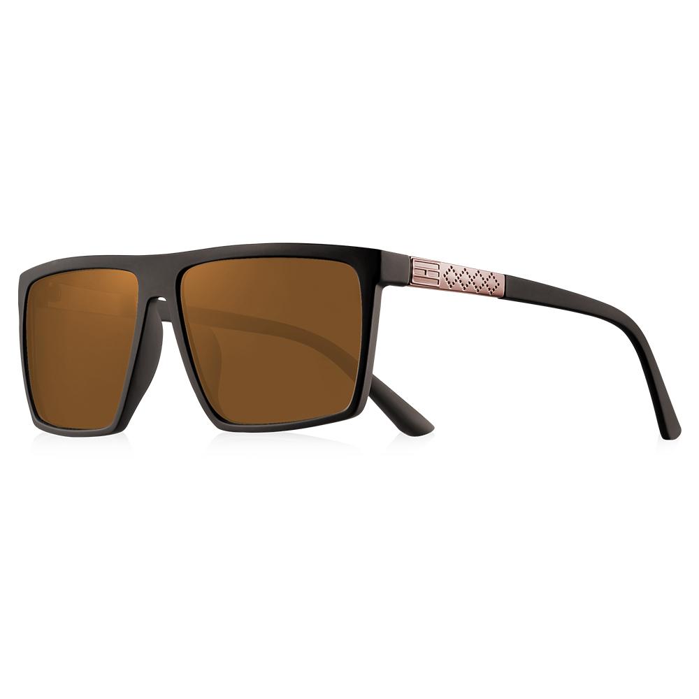 

CRIXALIS Polarized Sunglasses For Men And Women Vintage Square Driving Fishing Neutral Sunglasses Anti-reflective Shade UV400 коричневый