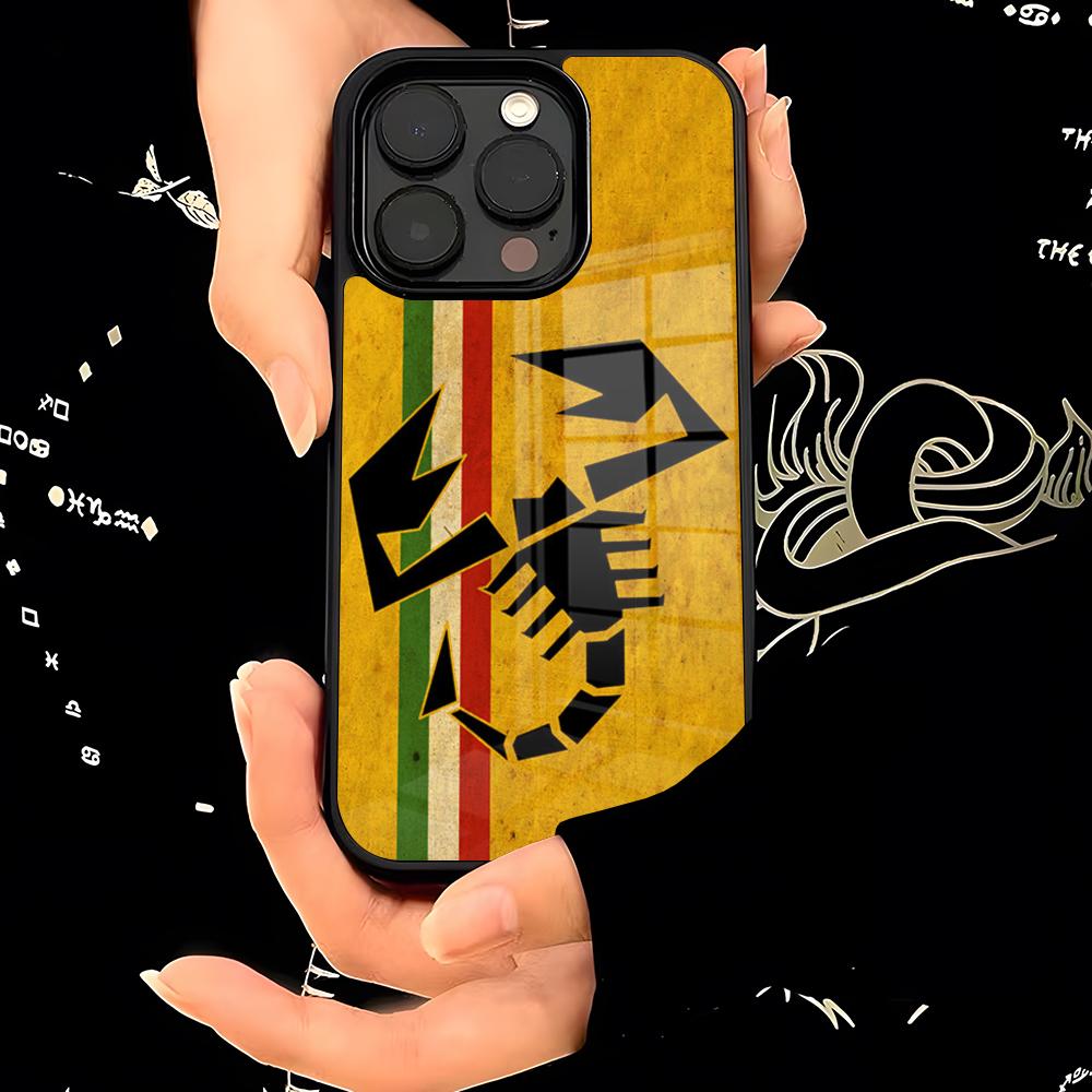 ABARTHess Phone Case PC+TPU For IPhone 15 16 17ProMax 13 16 11 12 14 Pro Xs Max Mini Xr X Plus Cover