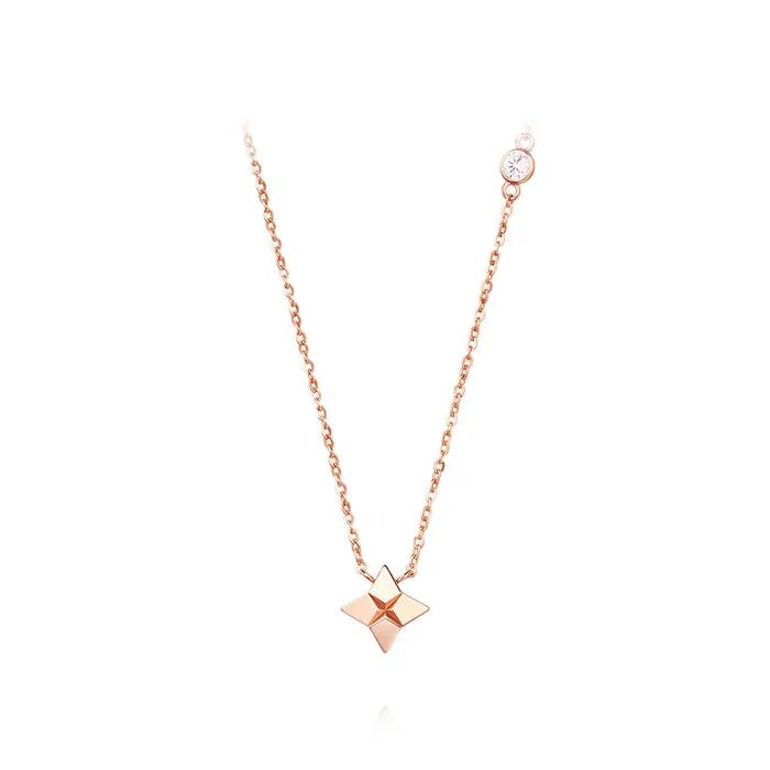STONEHENGE Starglow 14k Rose Gold Necklace SA25D04U