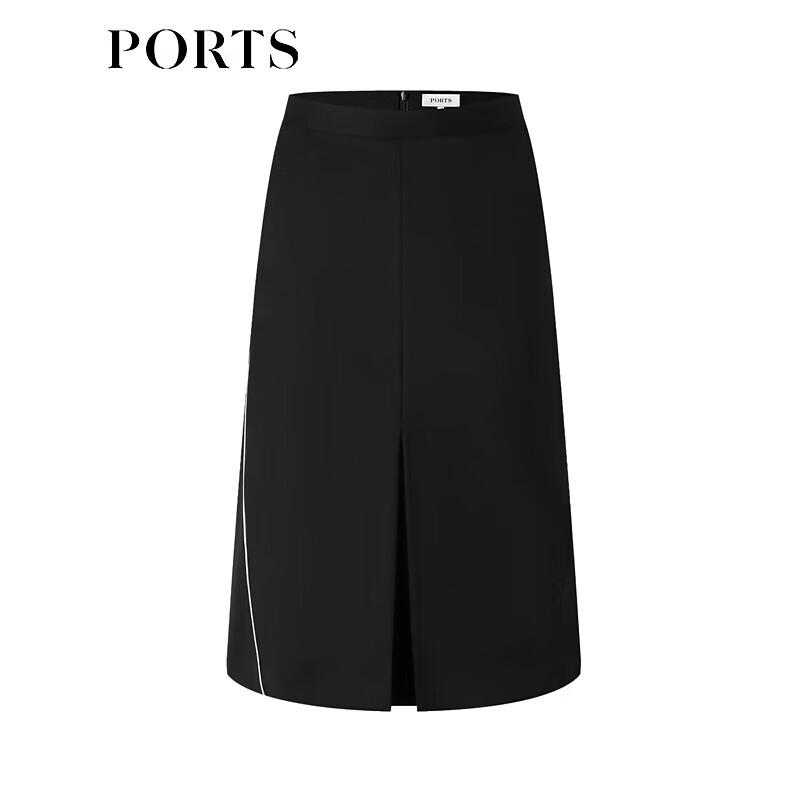PORTS Women's Sophisticated Contrast Midi Skirt