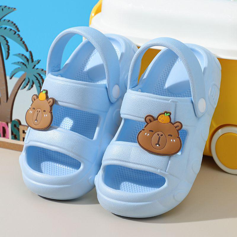 Boys' Non-Slip EVA Indoor-Outdoor Summer Slippers for Toddlers & Babies - Soft Sole, Anti-Collision, Wearable Sandals