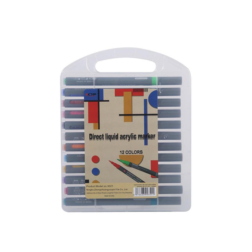 Acrylic Liquid Marker: Soft Tip, Opaque, Overlapping, Fine Art Watercolor Pen