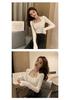 Women's Stylish U-Neck Long Sleeve Knit Top - Fashionable Autumn/Winter Solid Color Sweater