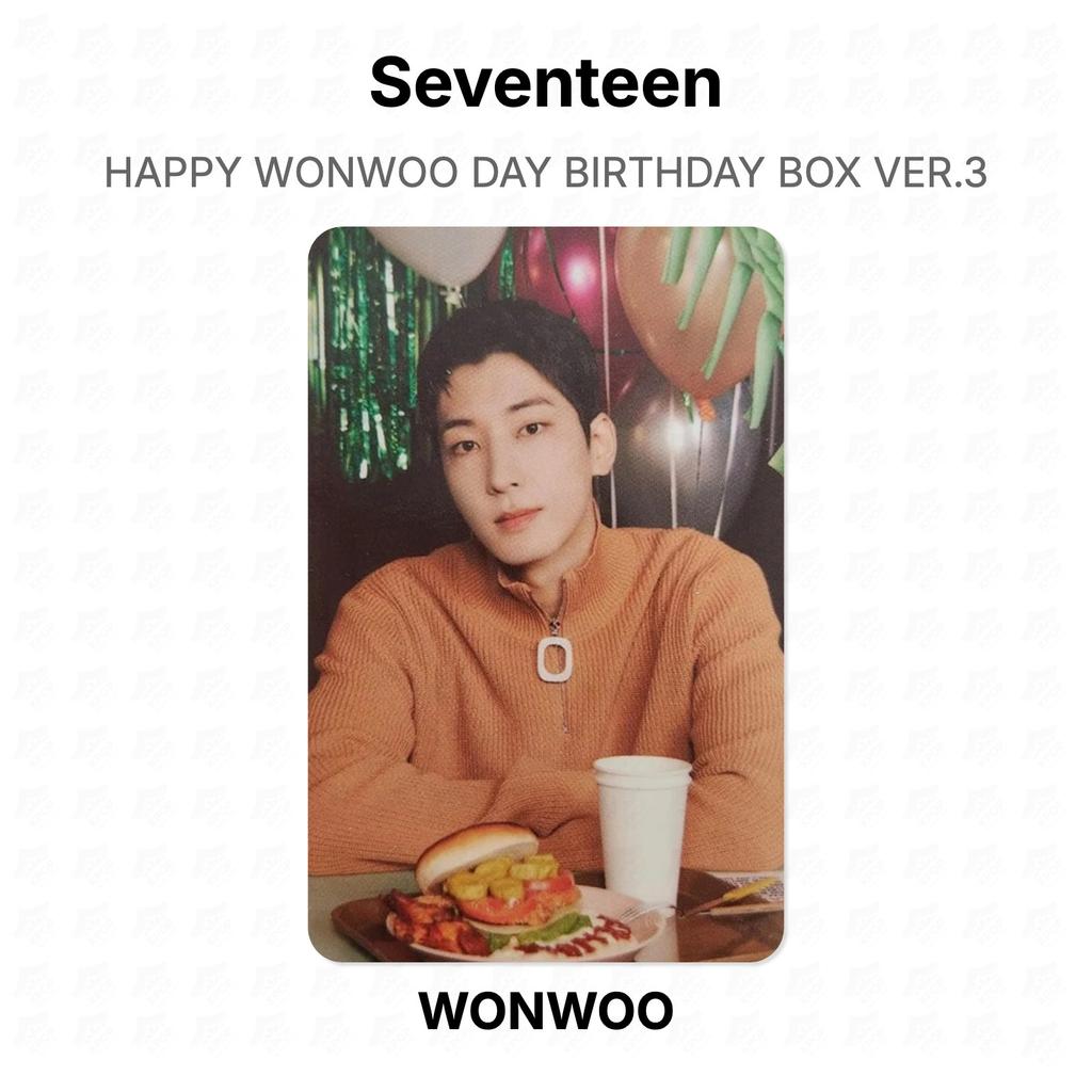 Seventeen HAPPY WONWOO DAY BIRTHDAY BOX VER.3 Official Photocard