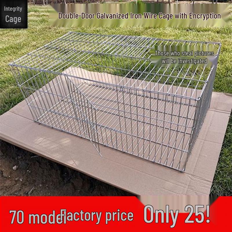 Large Multi-Purpose Animal Cage: Rabbit, Pigeon, Chicken, Goose - Wire Mesh Panel, Easy Assembly, Transport Ready, Mother-Child Design.